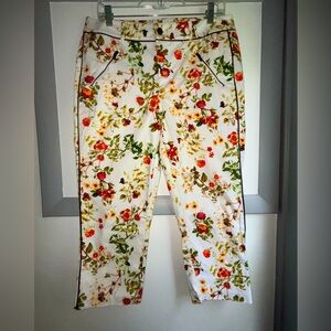 Lauren Conrad/Disney Alice Cropped Floral Pants